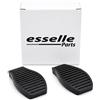 Esselle Parts Copripedali per Fiat Grande Punto Cambio Manuale, Set Pedaliera in Gomma Antiscivolo, Copri Pedali Freno e Frizione ad Incastro Plug & Play, Resistenti all'Usura, Nero