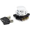 Motorcycle Storehouse Blocchetto chiave accensione cromo Per Harley Davidson Softail 96-10