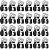 Be In Your Mind 24Pcs Morsetti Linea Freno Gomma Foderato P Clip Per 3/16 Tubi Strumenti Auto