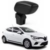 OMAC Armlehne per Renault Clio 2019-2025 con adapter - Snap-On - ABS + Kunstleder - Keine Bohrung o Installation - Einfache Montage Black