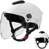 Lpoppcx Casco da Moto - parasole regolabile | Casco per Motocicletta Guida Giornaliera | per Guida in Città e Uso Quotidiano Uomo Adulto