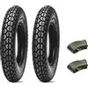 Generic 2 Gomme 3.50-8 4 P.R. + Camere Pneumatici Deestone Compatibili Con Vespa VBB VNB VBA VNA VB1T GL 125 150