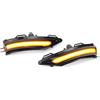 Lhdktee Freccia Specchietto Per Ford Per Fiesta ST Per Line Per MK8 Per Puma Per Crossover 2018-2023 Specchietto Laterale Dinamico A LED Lampeggiante