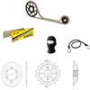 farbrothersonline COMPATIBILE CON DUCATI Monster 750 (M100AA) 2001 KIT TRASMISSIONE CATENA CORONA PIGNONE PER MOTO DID 520VX3 LUN 100 MAGLIE,CORONA ACCIAIO P520-Z41,PIGNONE P520-Z15 SPECIFICO