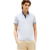 Tommy Hilfiger Uomo Maglietta Polo Maniche Corte Contrast Collar Block Regular Fit, Blu (Preppy Navy Heather B8465), XS