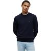 Tommy Hilfiger Felpa Uomo Essential Terry Girocollo MW0MW37237 Pullover Felpa, Blu, M