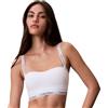Calvin Klein Donna Bralette Lightly Lined a Fascia, Bianco (White), S