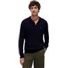 Tommy Hilfiger Donna Pullover Classic Cotton con Colletto a Polo, Blu (Desert Sky), S