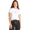 Calvin Klein Donna T-Shirt Maniche Corte Front Photo Graphic Baby Tee con Scollo Rotondo, Arancione (Dusty Coral), XXS
