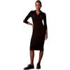 Calvin Klein LS Woven Label Johnny Collar Mid Lv047e202g Vestiti Donna