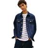 Tommy Jeans Ryan Rglr Trckr Jckt Ext Di4156 Dm0dm22984 Giacca Trucker, Denim (Denim Dark), L Uomo