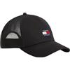 Tommy Jeans Uomo Cappellino Heritage Trucker con Logo, Nero (Black), Taglia Unica