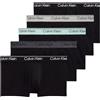 Calvin Klein Men Low Rise Trunk 5PK Black (Black Bodies w/Black/Light Cast/Fe) S