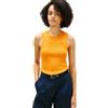 Tommy Hilfiger Donna Canotta Slim Cody con Scollo Rotondo, Arancione (Orange Flash), XXS