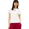 Tommy Jeans Donna T-Shirt Maniche Corte Regular Essential con Scollo Rotondo, Bianco (Ecru), 1XL