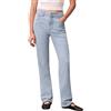 Calvin Klein Jeans da Donna EU High Rise Straight Blue Rain LV047E612G, Blu (Blue Rain), 28W/32L, Blu (Blue Rain), 28W x 32L