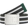 Tommy Jeans Uomo Cintura Ryan Stripe Webbing in Tessuto, Multicolore (Shadow Pine), 110 cm
