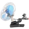Headerbs Ventola Oscillante per Auto Camion, Mini Ventola di Raffreddamento Portatile 12V 25W per Cruscotto