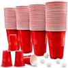 Bellanova 100 Bicchieri Beer Pong Riutilizzabili 500 ml con 10 Palline
