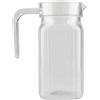 Yctze Brocca in Plastica, 500 Ml Bottiglia di Succo in Acrilico Tarente Acqua a Strisce Brocca per Succo Ghiacciato con Coperchio per Bar Caraffa per Porta del Frigorifero con Coperchio, Brocca(800ML)