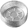 Benkeg 50 piastre in alluminio usa e getta da 15,2 cm, rotonde, per friggitrici ad aria, cottura e arrosti, argento