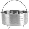 Pssopp Cestello per Cottura a Vapore in Acciaio Inox, Rotondo, 13,8 cm, Inserto per Cuociriso, per Verdure, Pesce, Carne, Alimenti per Bambini
