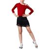 MoLig Vestito da Ballo da Sala Latino con Frange for Ragazze, Mini Gonna da Ballo for Bambini con Body in Due Pezzi, for Costume da Spettacolo Gonne da Ballo ChaCha Salsa Tango (Size : 170)