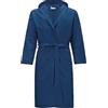 Generic Tessile Shop Accappatoio in morbida microfibra UNISEX (M, Blu)