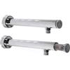 BAGNOCLIC Braccio Soffione Doccia in Ottone Cromato 30 cm - Con Filtro Antisabbia Integrato, Eleganza e Pulizia per il Tuo Bagno