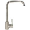 BAGNOCLIC Rubinetto Miscelatore Cucina in Acciaio Inox Satinato con Canna Girevole | Design Moderno e Funzionale | Resistente e Facile da Pulire