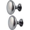 limiao123 2 Pezzi Pomelli Shell Manico a Conchiglia Manopola Porta Cassetto Armadietto Con viti pomelli in stile vintage Per Mobili Armadi Cassetti Credenze Armadietti e Porta (single hole,Ancient silver)