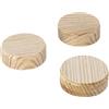 wolfcraft 10 piastrine in legno, Ø 30 mm I 2943000 I Per il ritocco e la riparazione di difetti nel legno