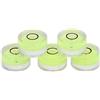 Walfront 5 PZ Mini Livello Rotondo Spirit Libelle Wasserwaage Mini Livella a Bolla Linea Strumento di Misura per Bilancia Edilizia Mestieri Ingegneria 15mm Diametro