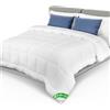 VOUNOT® Piumino Letto Matrimoniale 220x240 cm, Piumone Leggero 200 GSM per 4 Stagioni, Trapunta Estiva, 100% Microfibra, Bianco