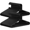 SONGMICS Grucce appendiabiti in plastica, set da 50 pezzi, salvaspazio, leggere, per pantaloni, giacche, abiti, nero CRP009B50