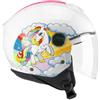 CGM Casco open face young, 261D MINI DREAMS Bianco Fucsia Celeste, YXS (47cm)
