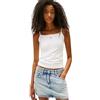 Tommy Jeans Tjw Essential Strap Top Ext Dw0Dw20675, T-Shirt, Donna, Bianco (Ecru), XL Plus