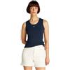 Tommy Jeans Tjw Essential Rib Tank Ext Dw0Dw20673, T-Shirt, Donna, Nero (Black), L