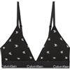 Calvin Klein Donna Reggiseno a Triangolo Lightly Lined con Fascia con Logo, Nero (Diamond Logo Black), L