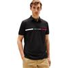 Tommy Hilfiger Uomo Maglietta Polo Maniche Chest Insert Regular Fit, Blu (Desert Sky), XS