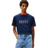 Tommy Jeans Uomo T-Shirt Maniche Corte 1985 Graphic con Logo, Bianco (Ecru), XS