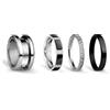 BERING Arctic Symphony Collection Symphony-Set-F 7 - Anello da donna in acciaio inox, finitura lucida, color argento