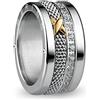 BERING Arctic Symphony Collection Themse 6 - Anello da donna in acciaio inox, finitura lucida, color argento