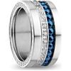 BERING Arctic Symphony Collection Berkel 7 - Anello da donna in acciaio inox, finitura lucida, color argento