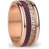 BERING Anello Donna Misura 6 Oro Rosa Lucido, Douro