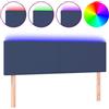 vidaXL Testata LED blu 144x5x78/88 cm in tessuto