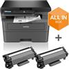 Brother DCP-L2627DWXL stampante multifunzione Laser A4 1200 x 1200 DPI 32 ppm Wi-Fi - DCPL2627DWXLRE1