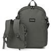 WITTCHEN City | zaino da aereo compatto | impermeabile | bagaglio a mano | borsa urbana | zaino da lavoro | spallacci regolabili | poliestere resistente | 37 × 28 × 12 cm | colore: grigio