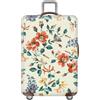 YJSZY Copri Valigia 18-32 Pollici,Spesso Lavabile Coprivaligia Con Fiori,Coprivaligie Per Valigie,Elastico,Antigraffio,Antipolvere,Luggage Cover Universale Per Trolley Da Viaggio (Beige,XL(29-32inch))
