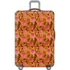 YJSZY Copri Valigia 18-32 Pollici,Spesso Lavabile Coprivaligia Con Fiori,Coprivaligie Per Valigie,Elastico,Antigraffio,Antipolvere,Luggage Cover Universale Per Trolley Da Viaggio (Oro,XL(29-32inch))